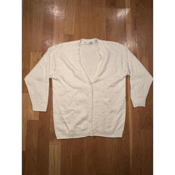 Blair Cropped Pink Cardigan Medium - Picture 9 of 10